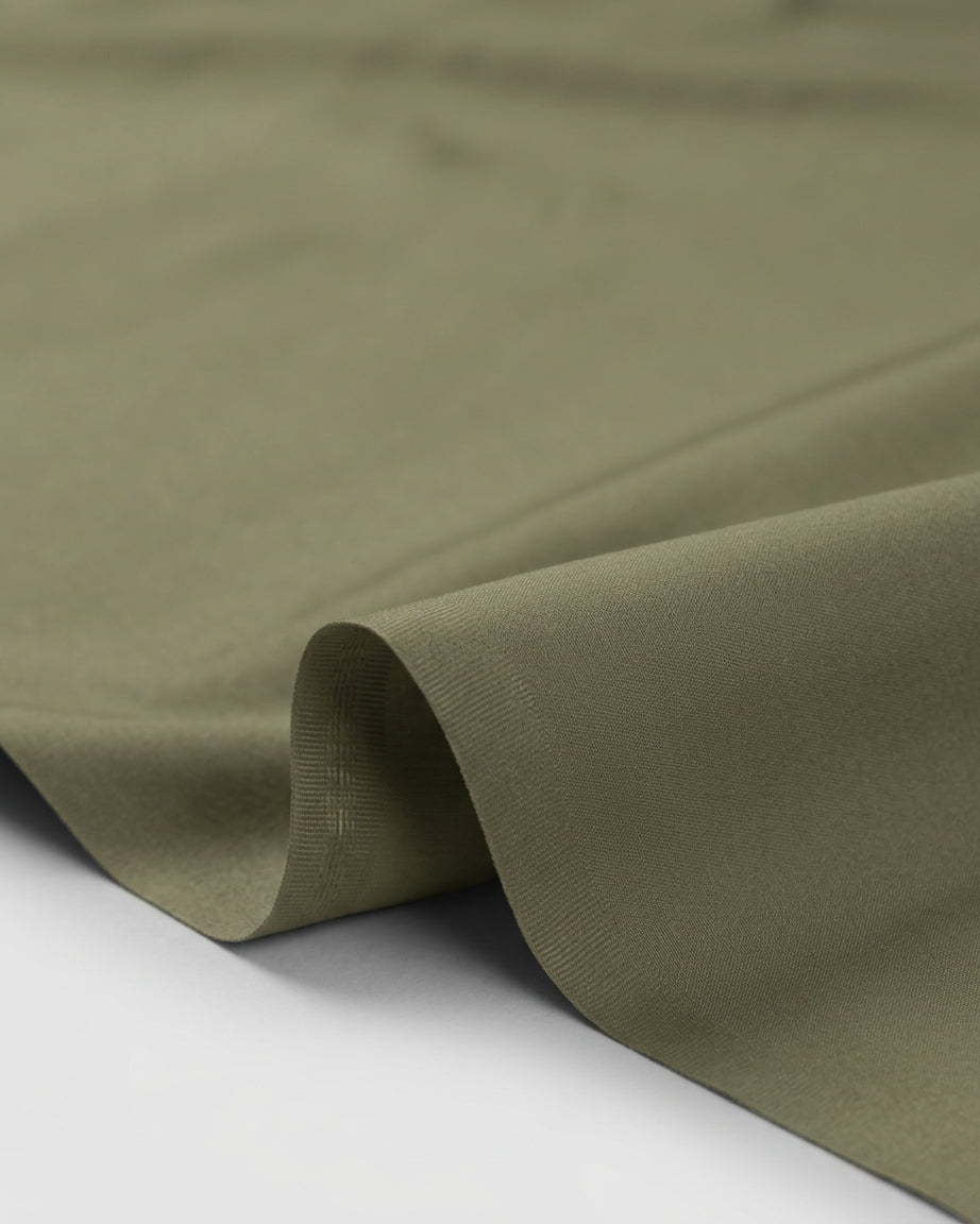 Men's Suit Olive Khaki Wash & Wear Unstitched