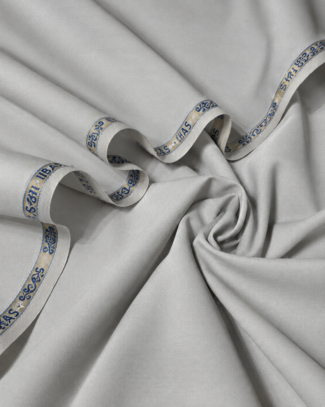 Men's Suit Off-White Grey  Wash & Wear Unstitched